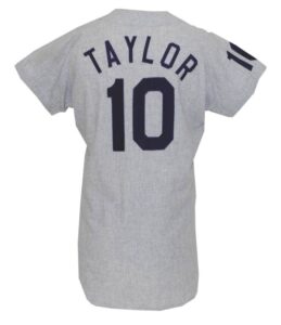 1971 Tony Taylor Detroit Tigers Game-Used & Autographed Road Flannel Jersey