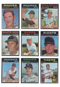 1971 Topps Autographed Baseball Card Collection