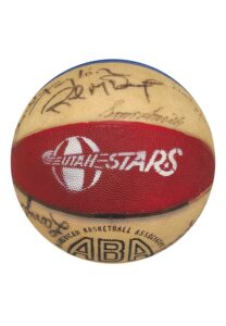 1971 Utah Stars ABA Championship Team Autographed Basketball