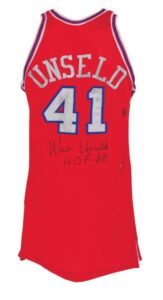 1971 Wes Unseld Eastern Conference All-Stars Game-Used & Autographed Uniform