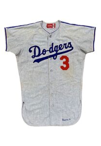 1971 Willie Davis LA Dodgers Game-Used Road Jersey