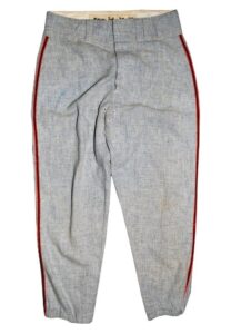 1971 Willie Mays San Francisco Giants Game-Used & Autographed Flannel Road Pants