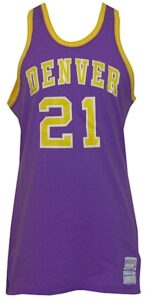 1972-1973 Claude Terry ABA Denver Rockets Game-Used Road Uniform