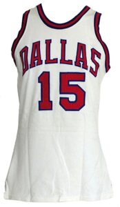 1972-1973 Ron Franz Dallas Chaparrals ABA Game-Used Home Jersey