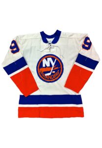 1972-73 Brian “Spinner” Spencer New York Islanders Inaugural Season Game-Used Durene Jersey