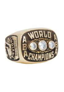 1972-73 Gus Johnson Indiana Pacers ABA Championship Ring