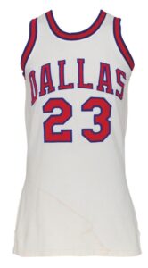 1972-73 Larry Jones ABA Dallas Chaparrals Game-Used Home Jersey 