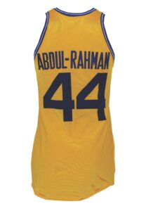 1972-73 Mahdi Abdul-Rahman Golden State Warriors Game-Used Home Jersey