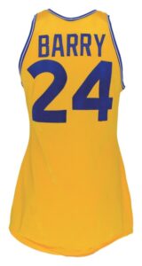 1972-73 Rick Barry Golden State Warriors Game-Used Home Jersey