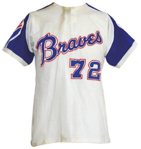 1972 Atlanta Braves Bat Boy Worn Jersey