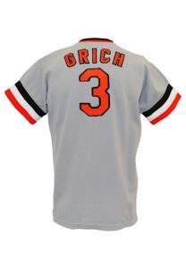 1972 Baltimore Orioles Bobby Grich Game-Used & Autographed Road Jersey