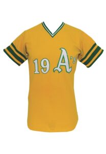 1972 Bert Campaneris Oakland A’s Game-Used Playoffs & World Series Home Jersey