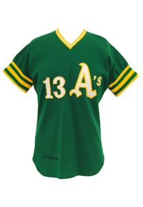 1972 Blue Moon Odom Oakland A’s World Series Game-Used & Autographed Road Jersey