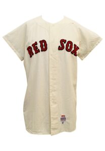 1972 Cecil Cooper Boston Red Sox Game-Used Rookie Home Flannel Jersey