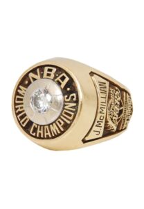 1972 Jim McMillian Los Angeles Lakers World Championship Ring