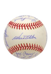 1972 Los Angeles Dodgers Team Autographed Baseball