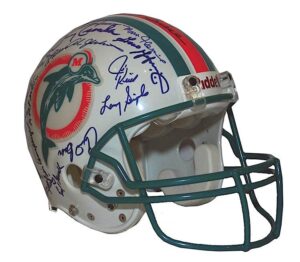 1972 Miami Dolphins Championship Team Autographed Helmet