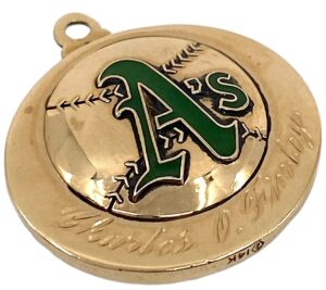 1972 Oakland A’s World Series Champions Pendant