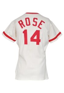 1972 Pete Rose Cincinnati Reds Game-Used Home Jersey