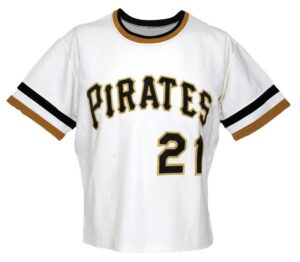 1972 Roberto Clemente Pittsburgh Pirates Game-Used Home Jersey