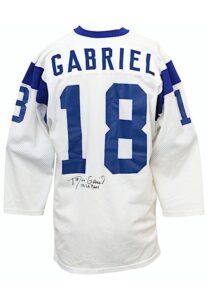 1972 Roman Gabriel Los Angeles Rams Game-Used & Autographed Home Jersey