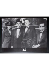 1972 “The Godfather” Framed Cast Photo Signed By James Caan