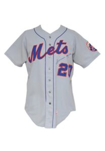 1972 Tommie Agee NY Mets Game-Used & Autographed Road Jersey