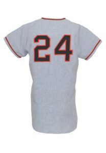 1972 Willie Mays San Francisco Giants Game-Used Road Flannel Uniform