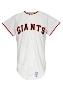 1972 Willie McCovey San Francisco Giants Game-Used & Autographed Home Jersey