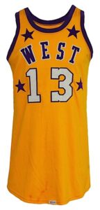 1972 Wilt Chamberlain Western Conference All-Star Game-Used Home Uniform