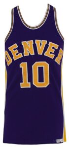 1973-1974 Al Smith Denver Rockets ABA Game-Used Road Jersey