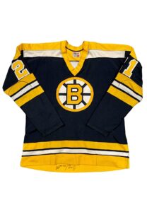 1973-74 Don Marcotte Boston Bruins Game-Used & Signed Jersey