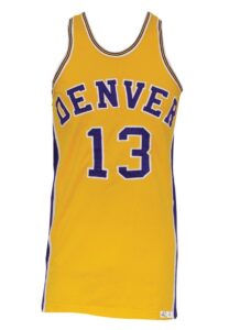 1973-74 Julius Keye ABA Denver Rockets Game-Used Home Uniform with Detached Nameplate