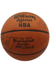 1973-74 Milwaukee Bucks Team-Signed Wilson Official Basketball