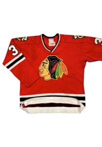 1973-74 Tony Esposito Chicago Blackhawks Game-Used Jersey