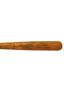 1973-75 Harmon Killebrew Game-Used & Autographed Bat