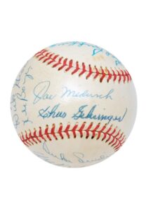 1973-76 HOFers & All-Stars Multi-Signed Baseball