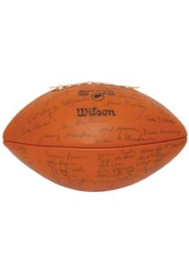 1973 Alabama National Championship Team Autographed Football