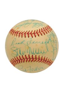 1973 All-Star/Old Timers Team Autographed Baseball Commemorating the 40th Anniversary of the 1933 All-Star Game