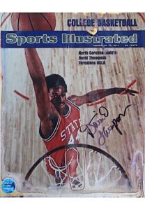 1973 David Thompson Autographed Sports Illustrated Magazine Cover Photo