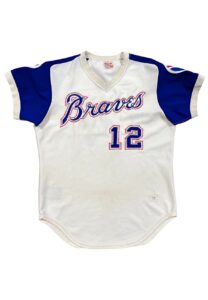 1973 Dusty Baker Atlanta Braves Game-Used Home Jersey