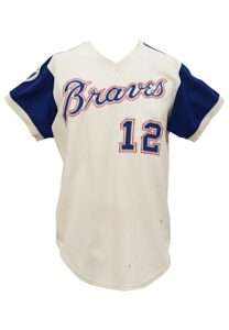 1973 Dusty Baker Atlanta Braves Game-Used Home Jersey