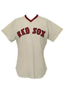 1973 Eddie Kasko Boston Red Sox Manager-Worn Home Jersey