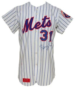 1973 Harry Parker New York Mets Game-Used & Autographed Home Jersey