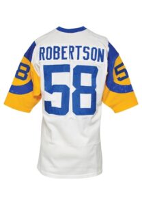 1973 Isiah Robertson Los Angeles Rams Game-Used & Autographed Road Jersey