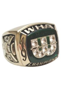 1973 Jack Kelley New England Whalers WHA Championship Ring