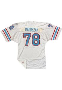 1973 John “Tooz” Matuszak Houston Oilers Rookie Game-Used Road Jersey