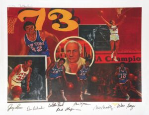 1973 NY Knicks Autographed Limited Edition Lithograph