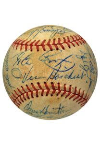 1973 Oakland A’s Team Signed Baseball