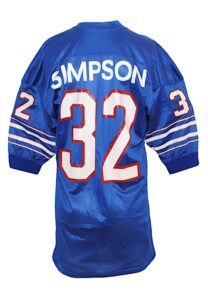 1973 OJ Simpson Buffalo Bills Game-Used Home Jersey